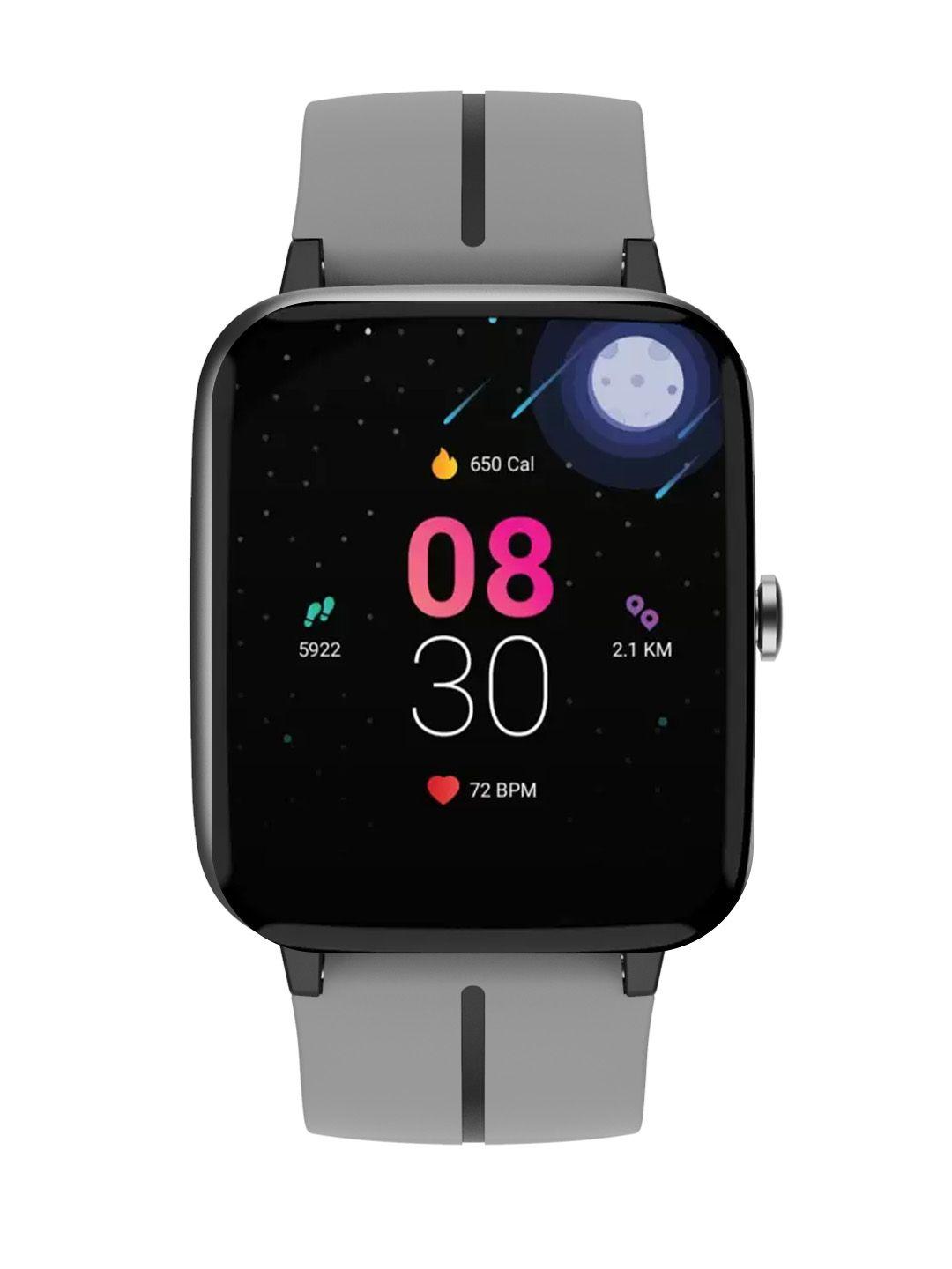 boat grey storm m with curved display & sleep monitor smart watch
