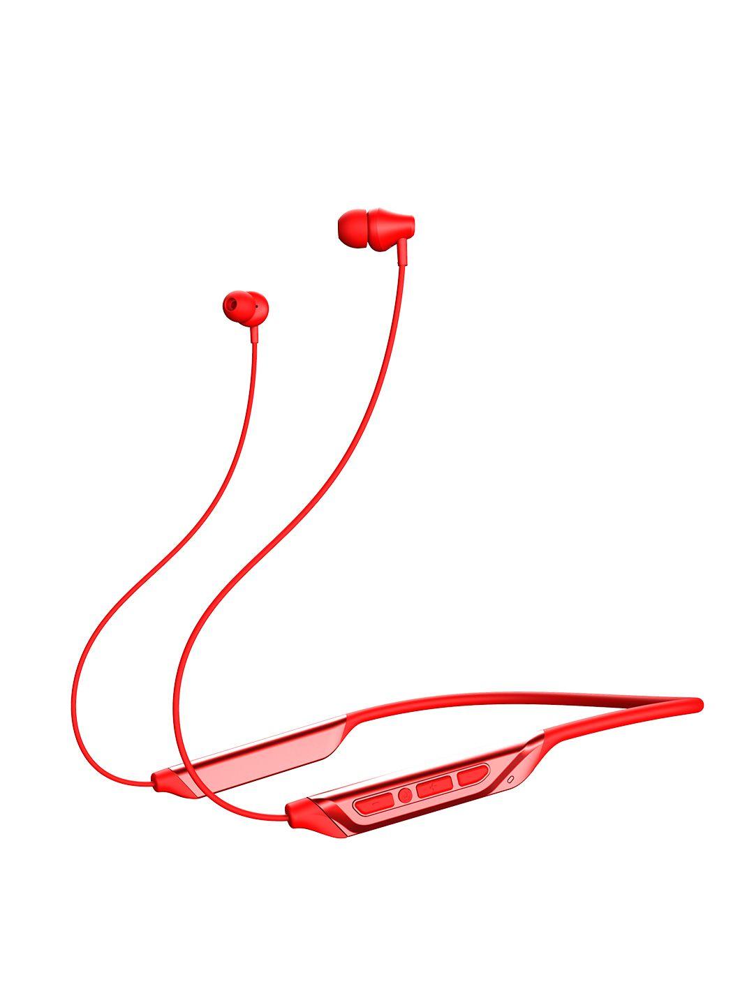 boat rockerz 375 m wireless bluetooth in ear neckband headphone with mic - raging red