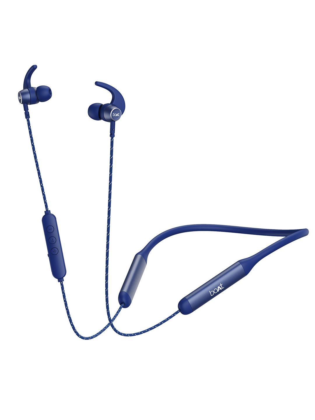 boat rockerz navy blue 333 pro m with 60 hours battery bluetooth headset
