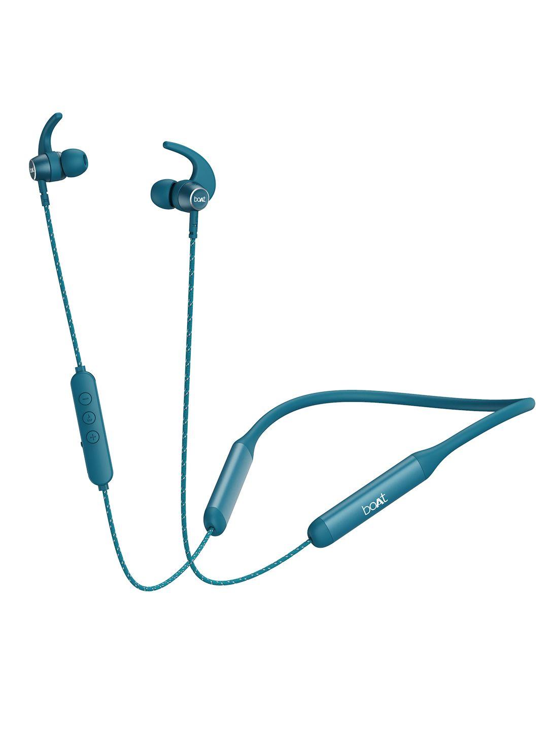 boat rockerz teal green 333 pro m with 60 hours battery bluetooth headset