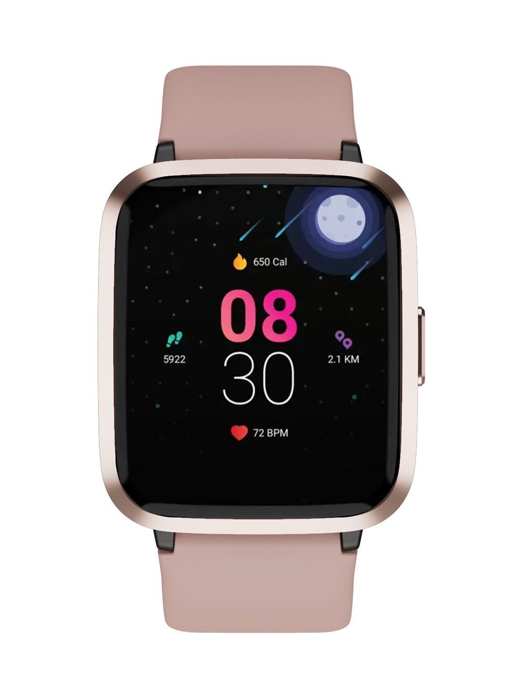 boat unisex pink storm m curved display daily activity tracker sleep monitor smartwatch