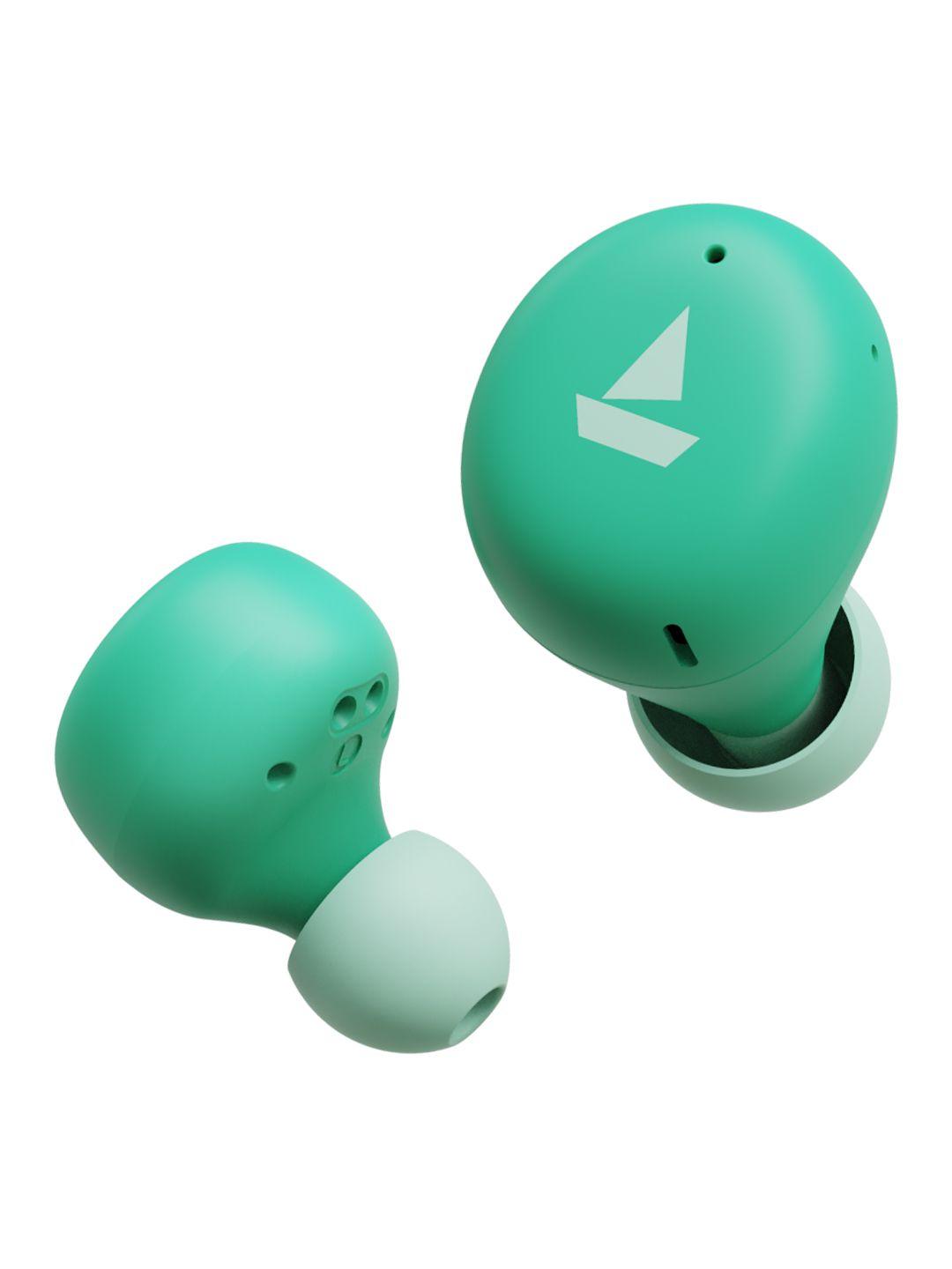 boat airdopes 381 m mint green tws earbuds with up to 20h playback