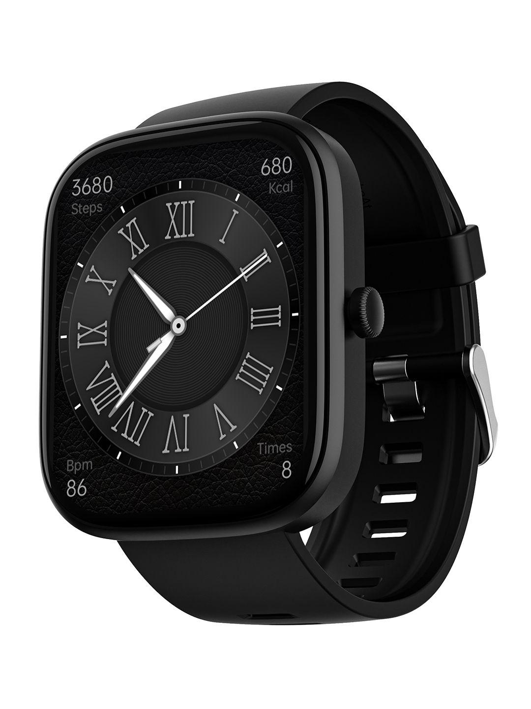 boat black ultima prism 1.96" amoled display smart watch