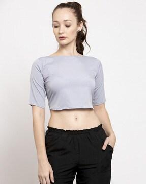 boat neck crop top