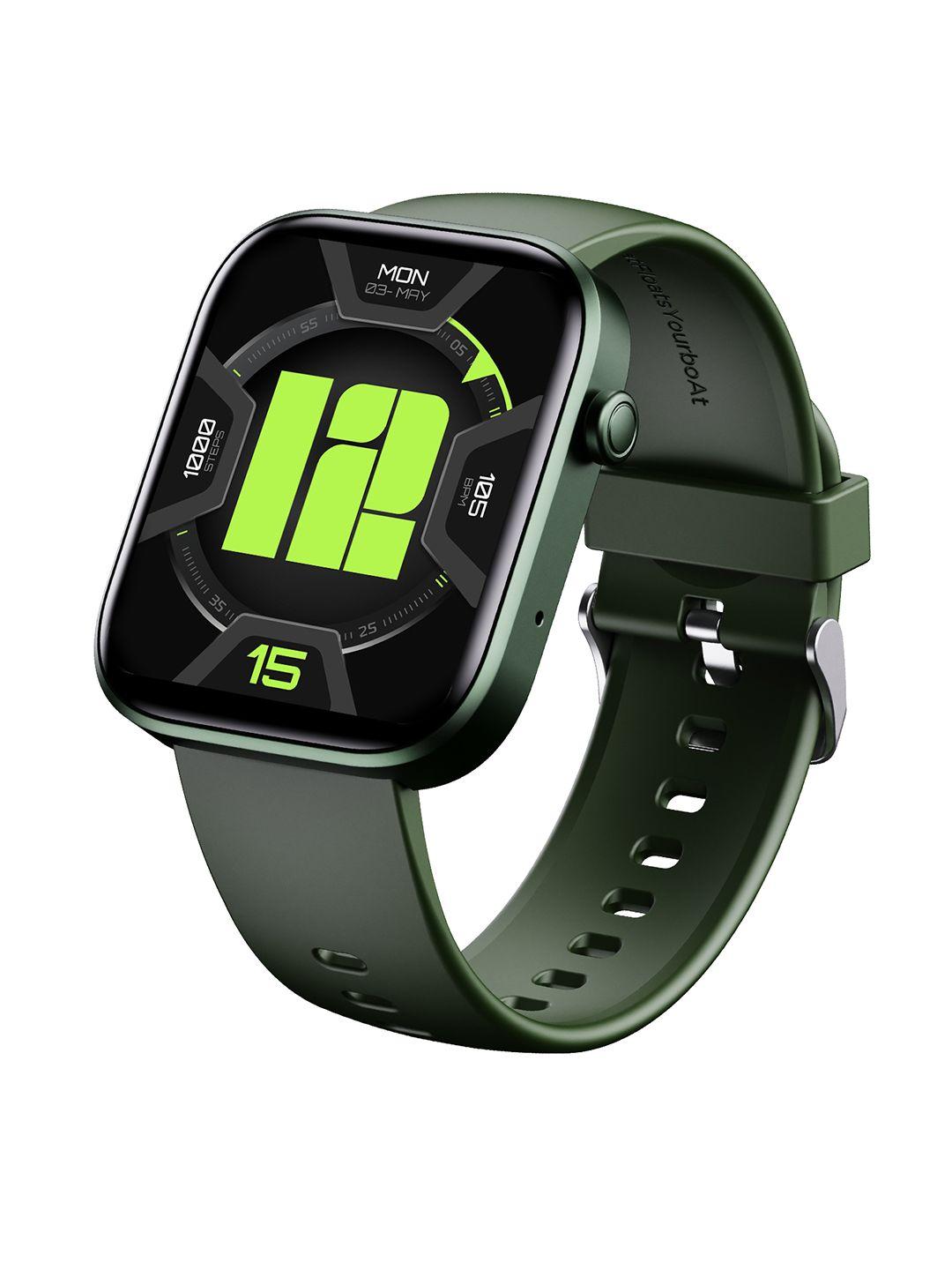 boat olive green storm call 2 1.83" hd display smart watch