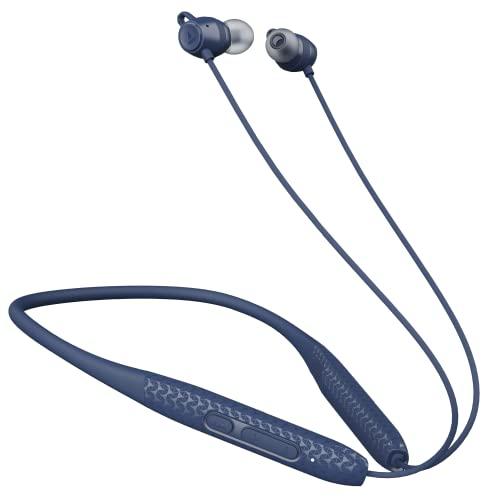 boat rockerz 255 max bluetooth in ear earphones with 60h playtime, eq modes, power magnetic earbuds, beast mode, enx tech, asap charge(10 mins=10 hrs), dual pair(space blue)