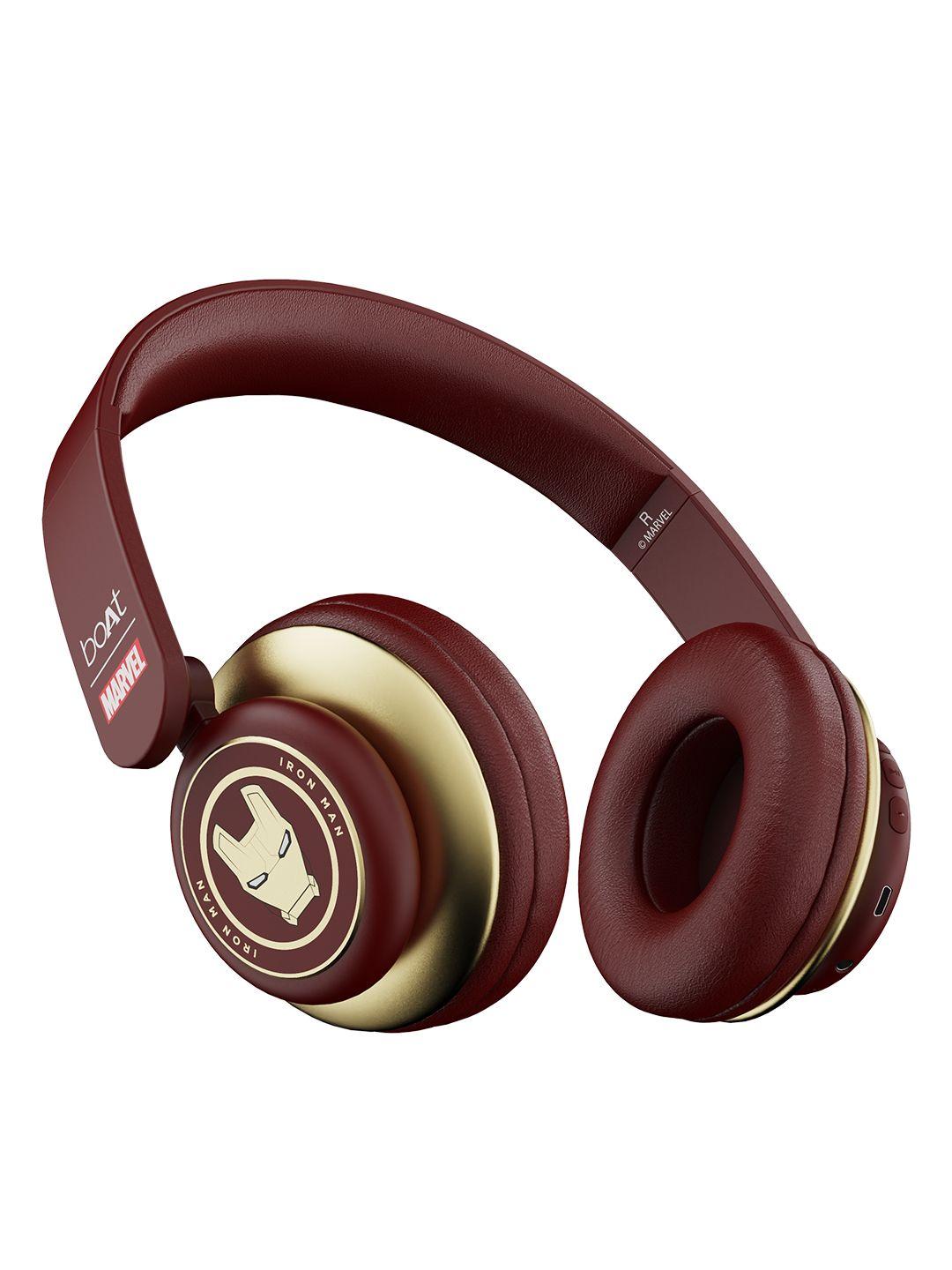 boat rockerz 450 m marvel edition wireless headphone - stark red