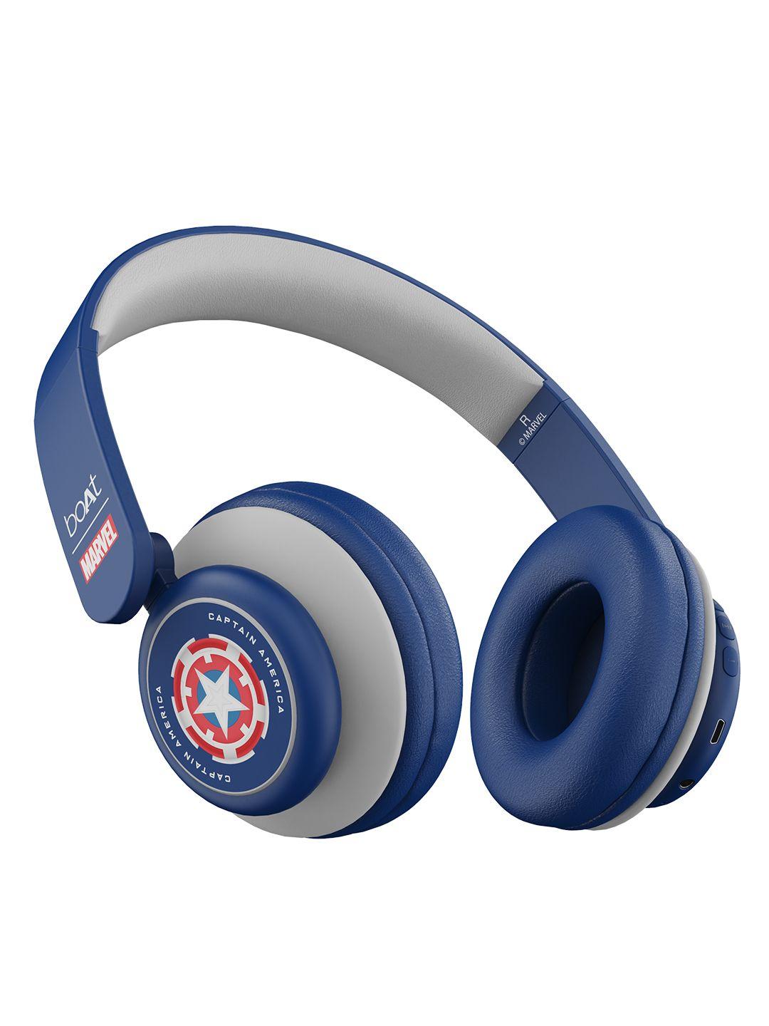 boat rockerz 450 m marvel edition wireless headphones - soldier's blue