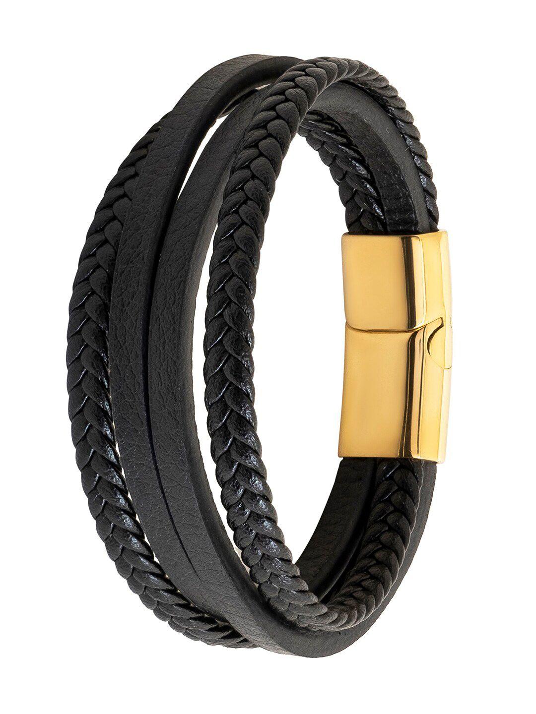 bodha leather multistrand bracelet