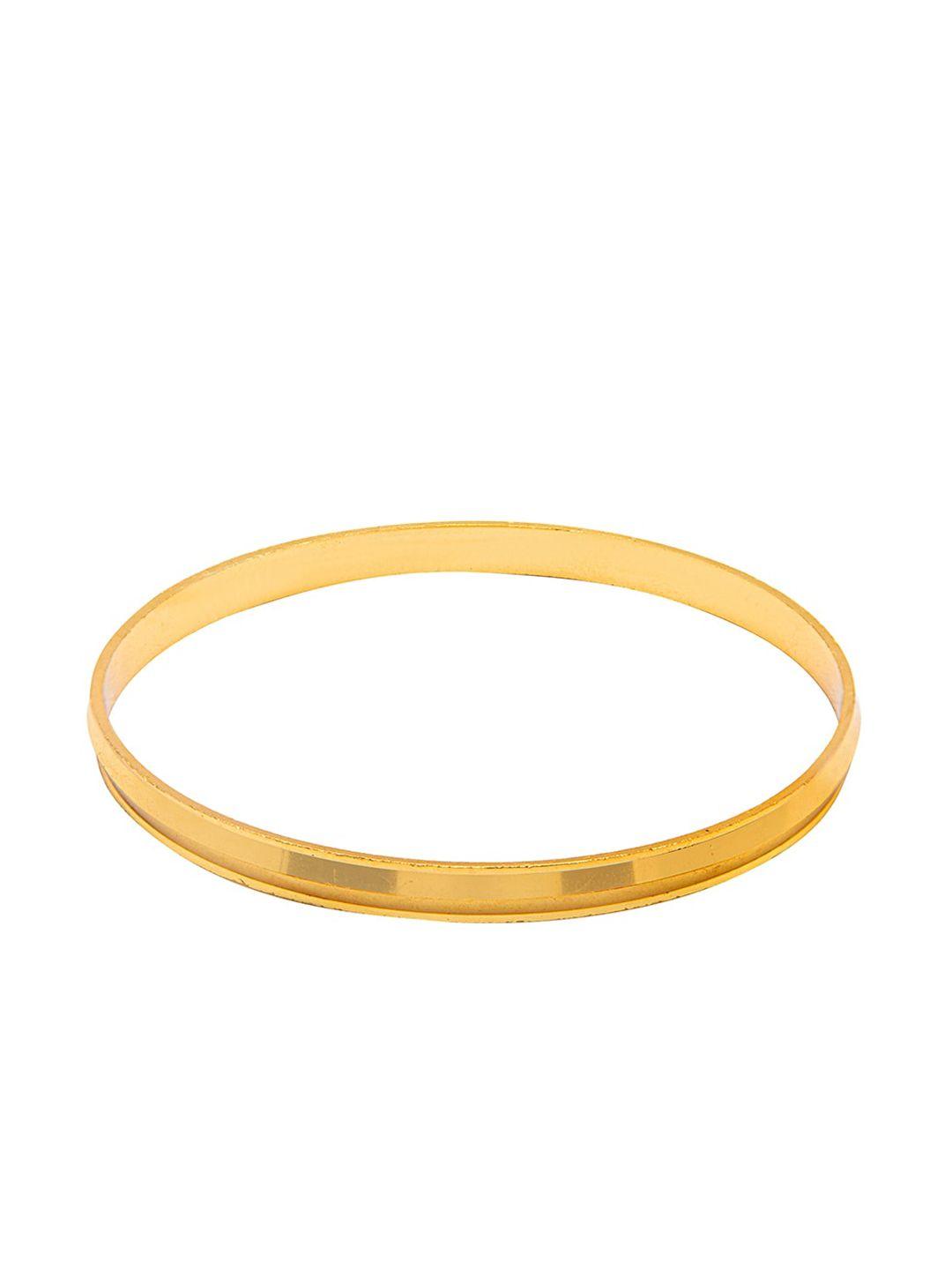 bodha men 22k gold-plated brass kada bracelet