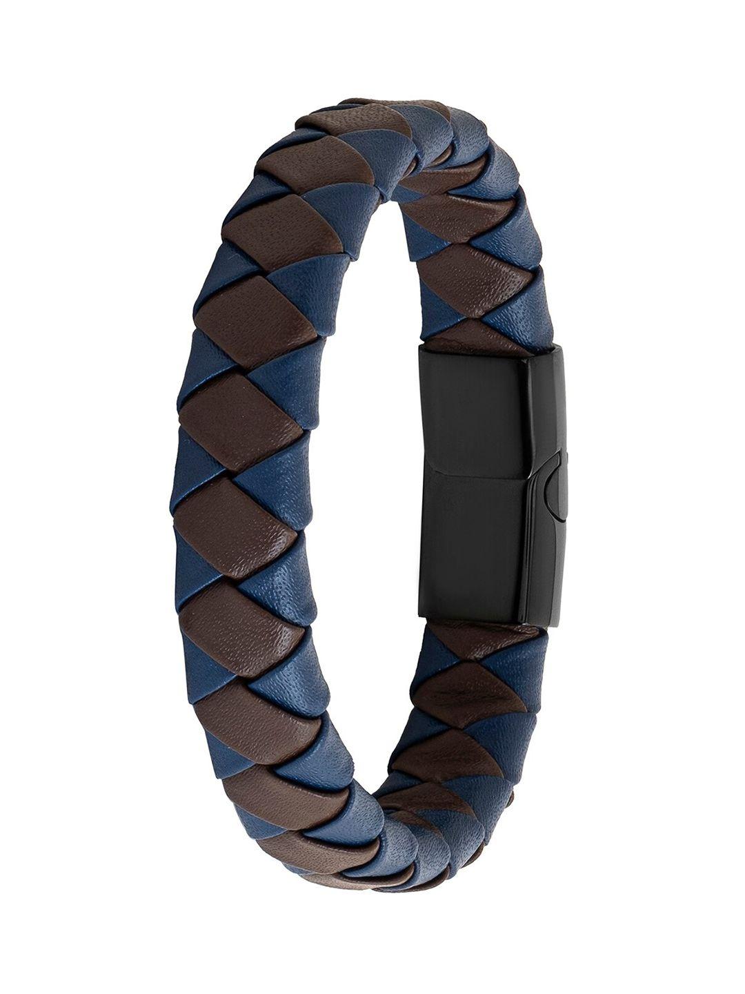 bodha men leather wraparound bracelet