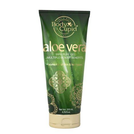 body cupid aloe vera gel for skin and hair 99% pure (200 ml)