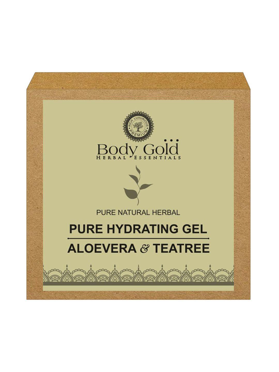 body gold pure hydrating gel with aloe vera & tea tree 45 g
