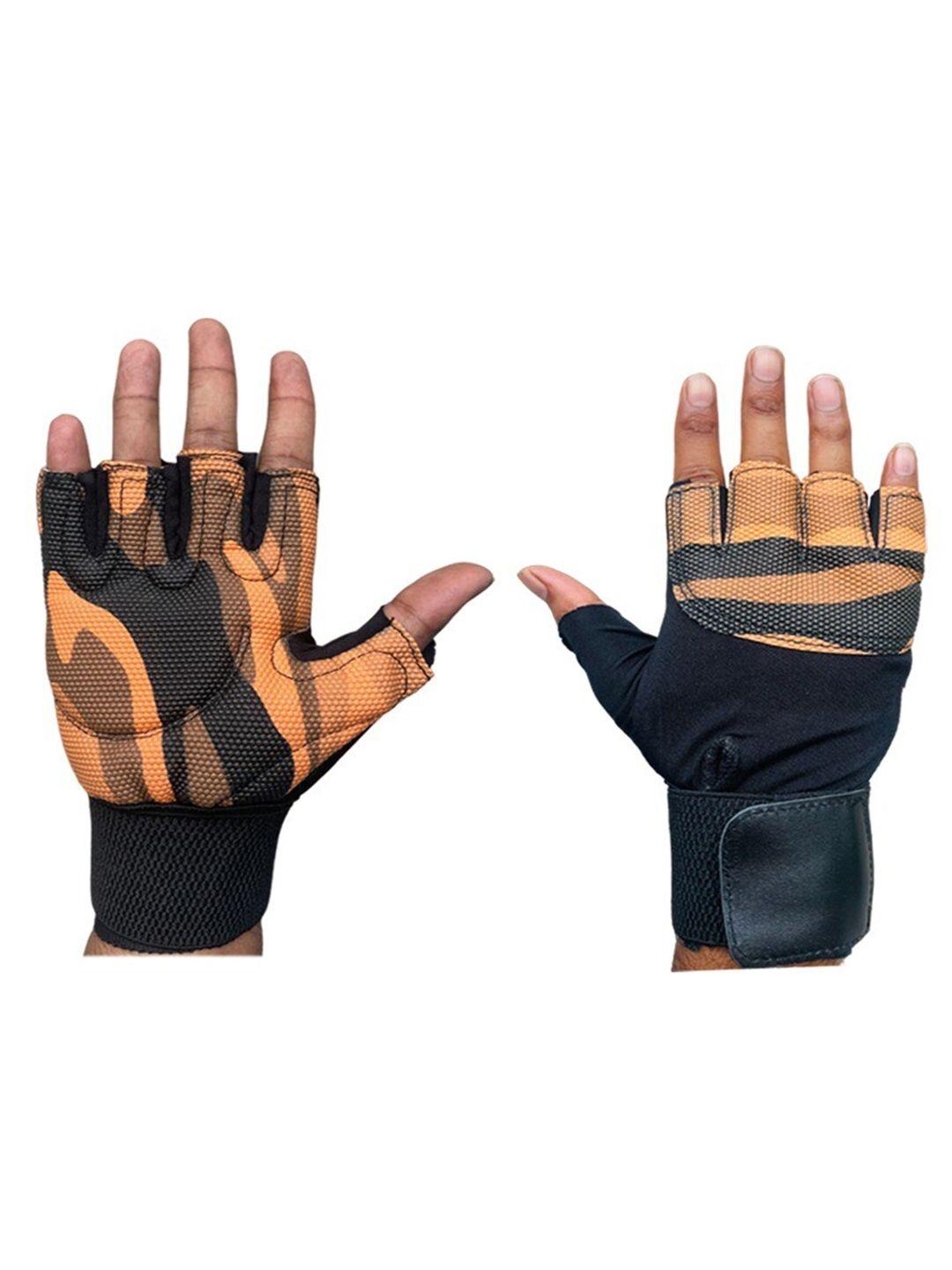body smith patterned gym gloves