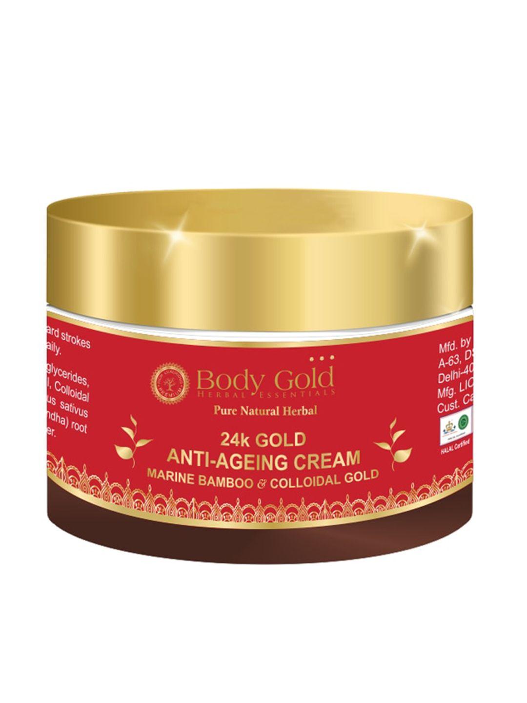 body gold 24 k gold anti-aging creme with marine bamboo 50gm