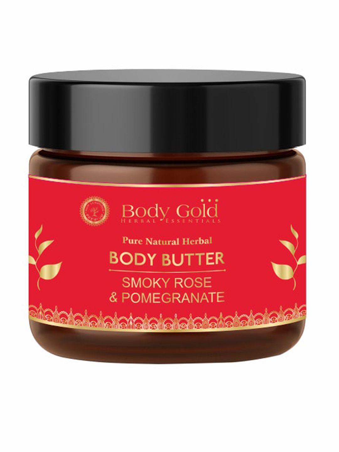 body gold pure natural herbal smoky rose & pomegranate body butter cream 100 gm