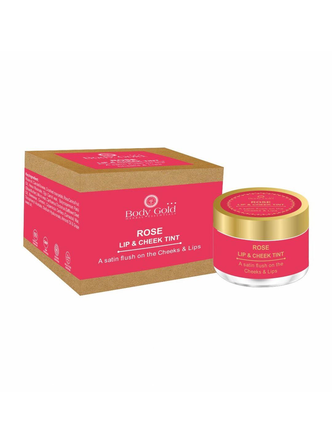 body gold unisex red rose lip & cheek tint