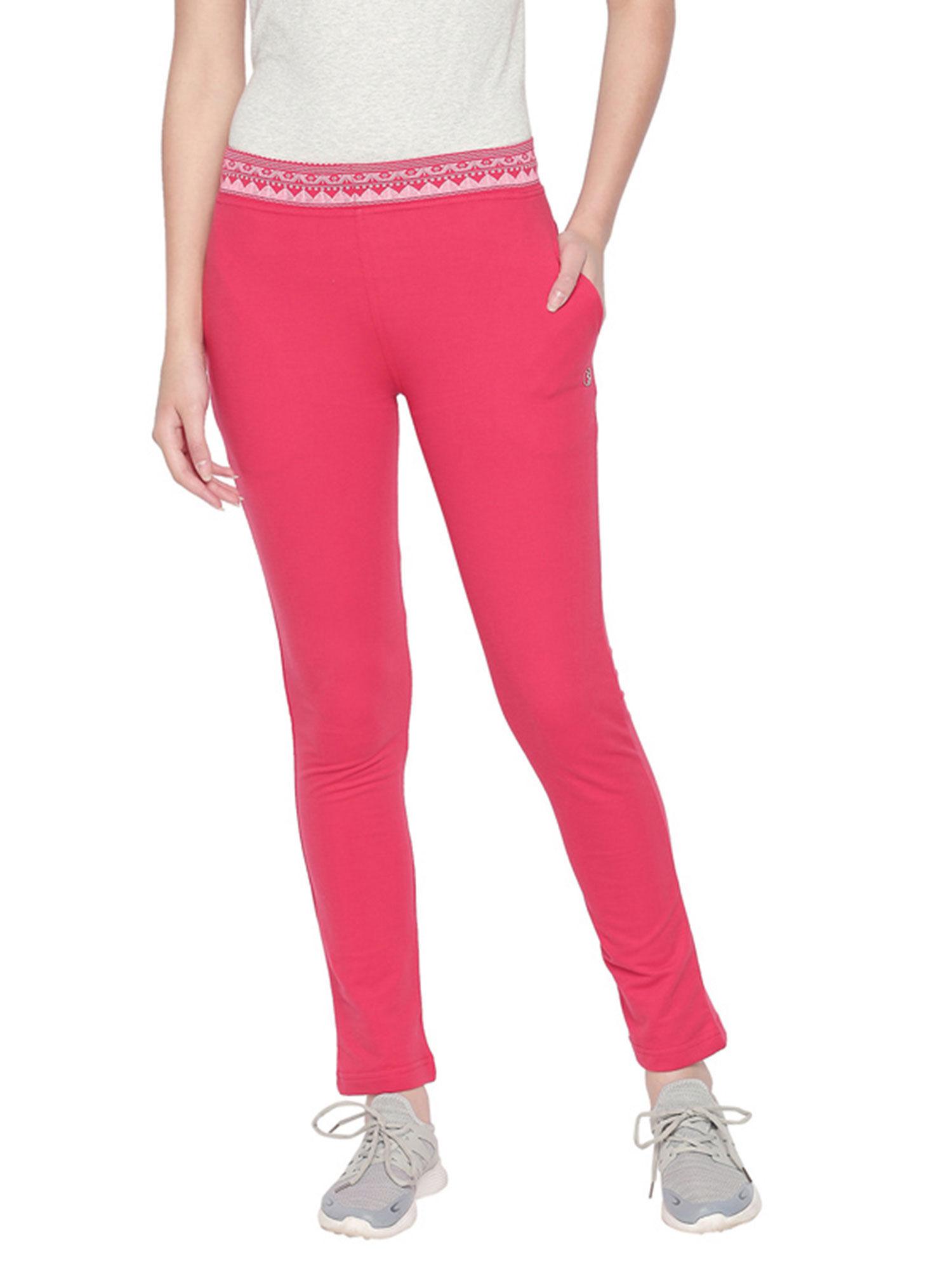 bodyactive dark pink color women's track pant