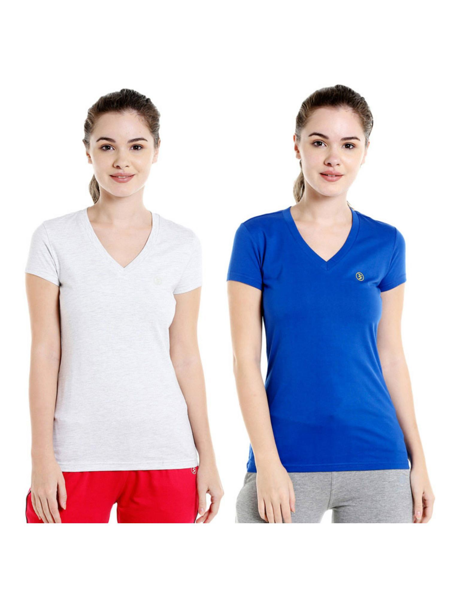 bodyactive pack of 2 women's tshirt - multi-color