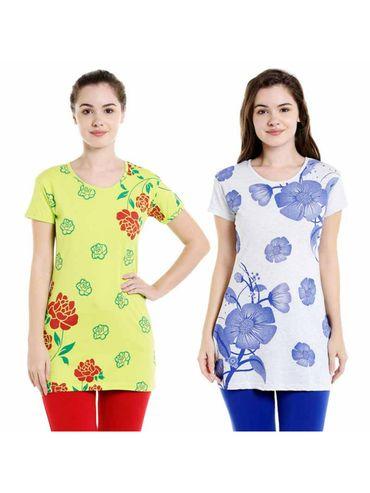 bodyactive pack of 2 women's tshirt - multi-color