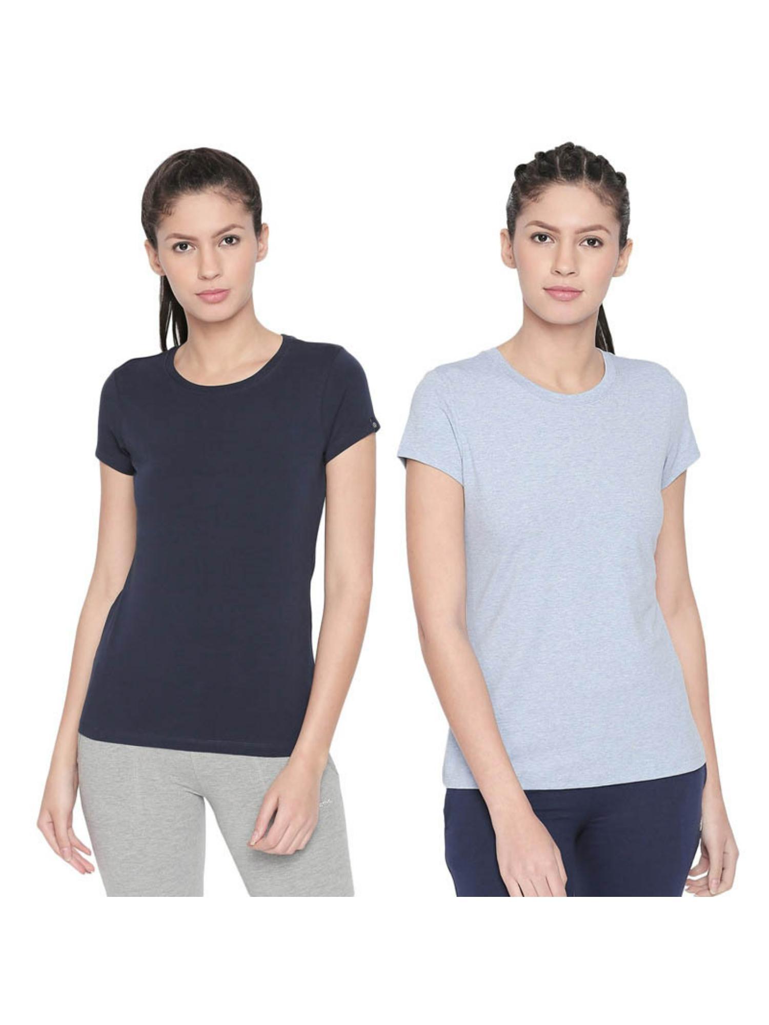 bodyactive pack of 2 women's tshirt - multi-color