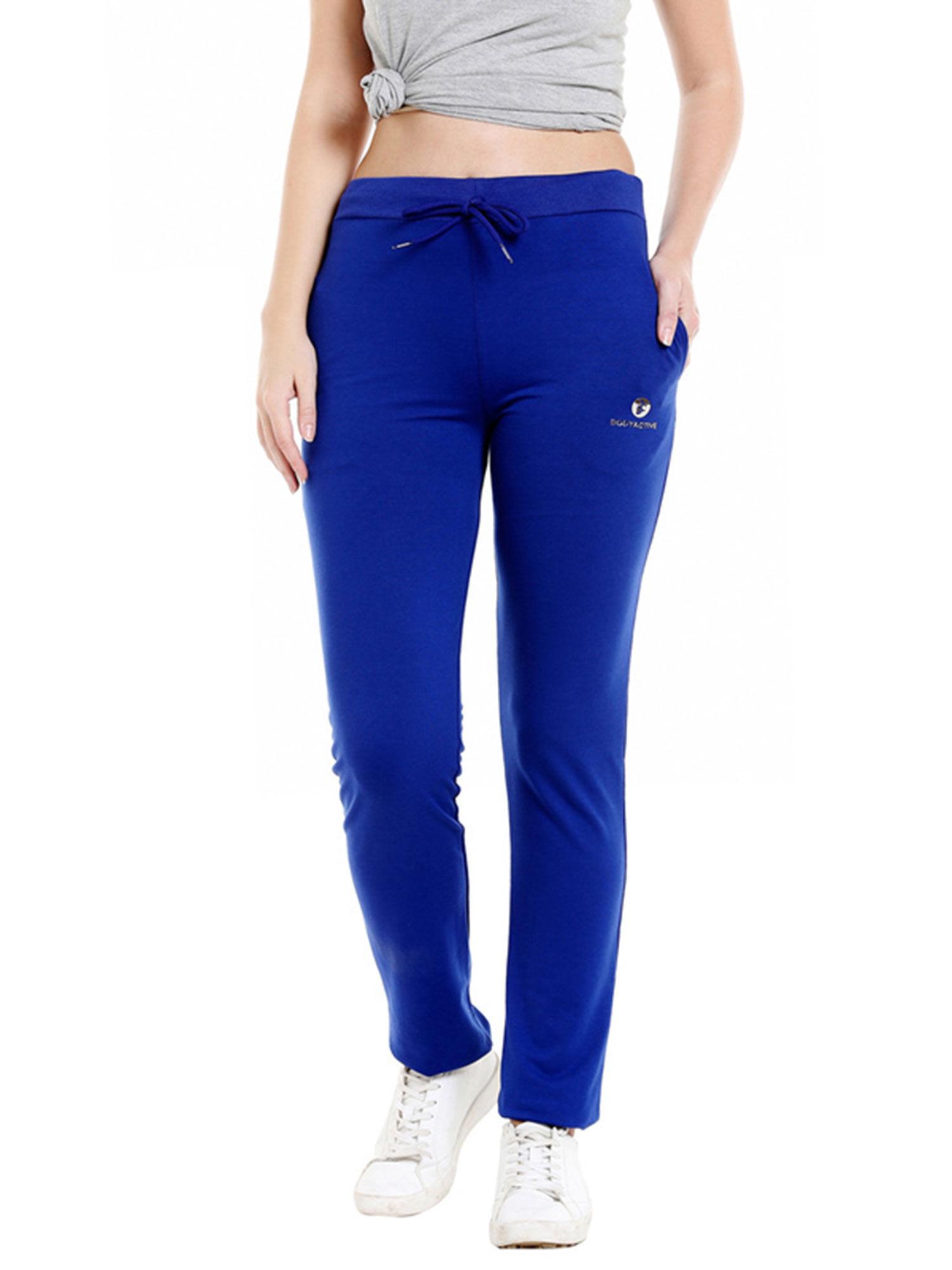 bodyactive royal blue color women's active pant