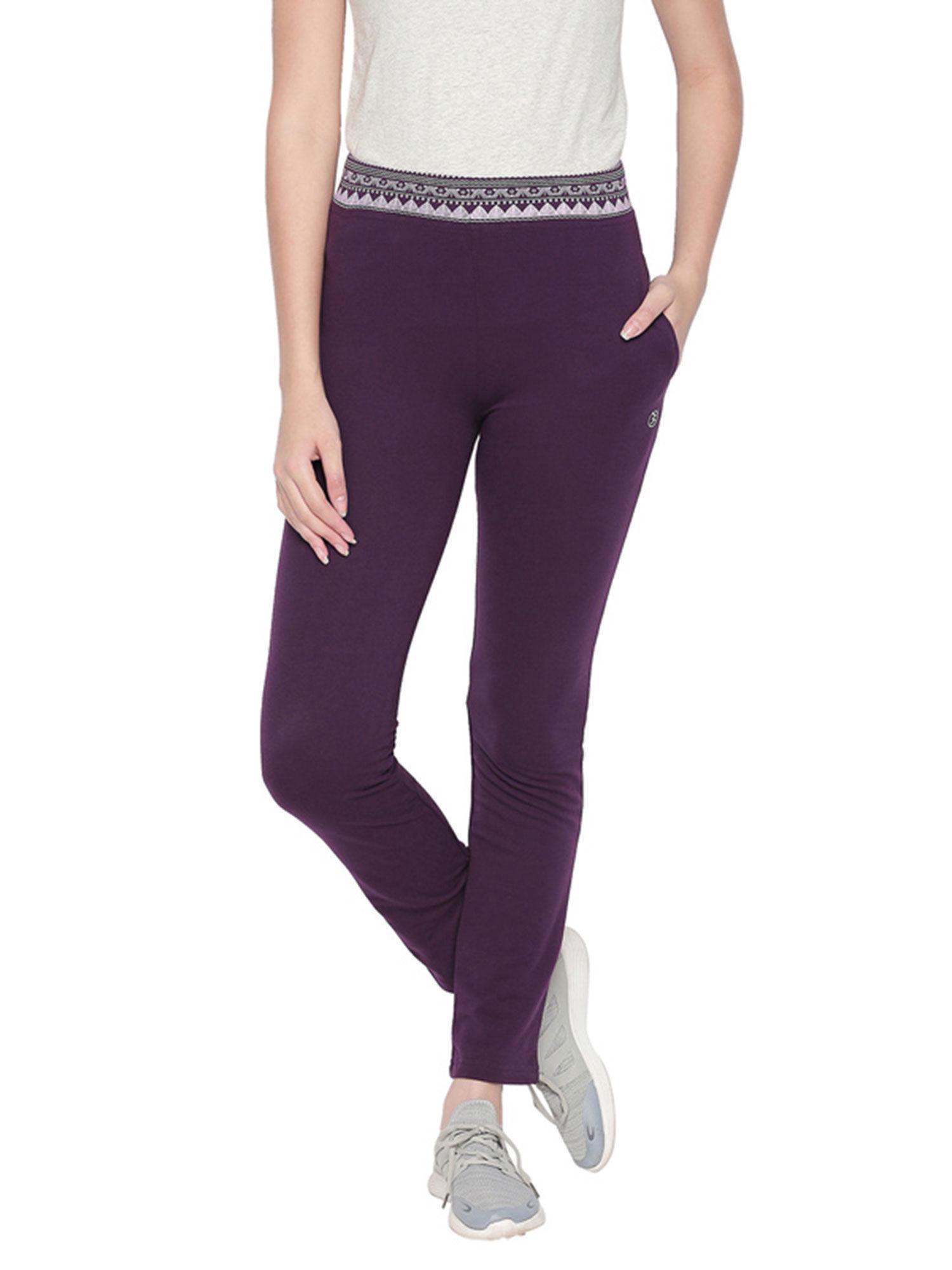 bodyactive wine color women's track pant