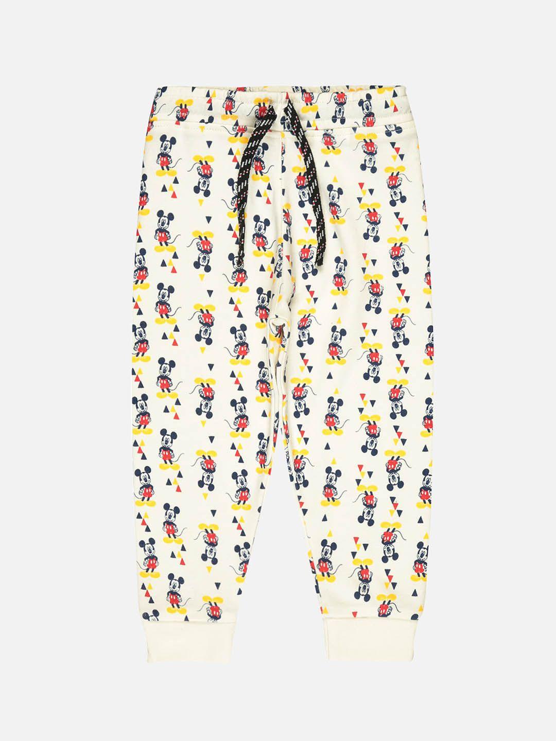 bodycare boys mickey mouse printed regular fit track pants