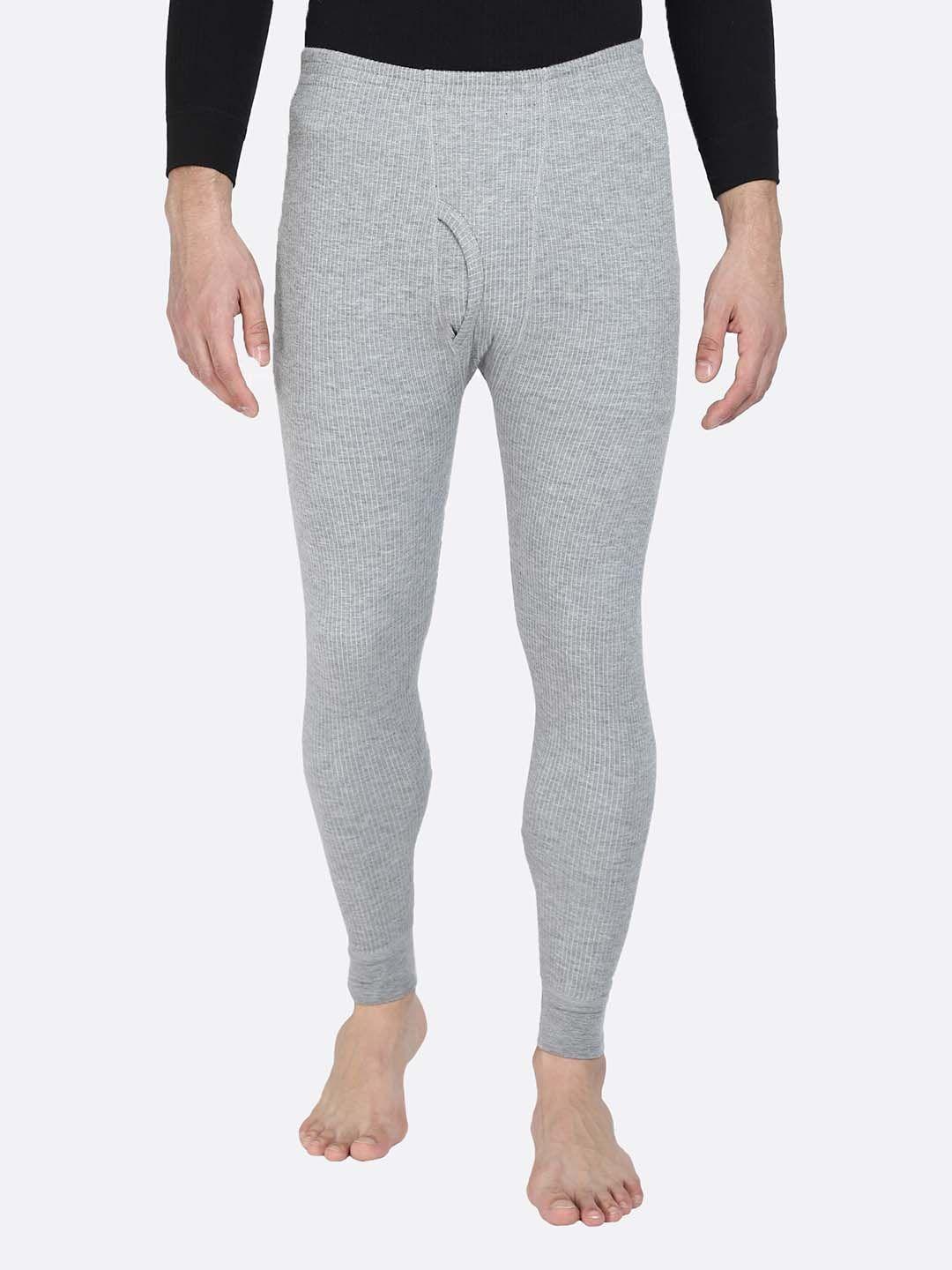 bodycare insider men grey solid cotton thermal bottoms