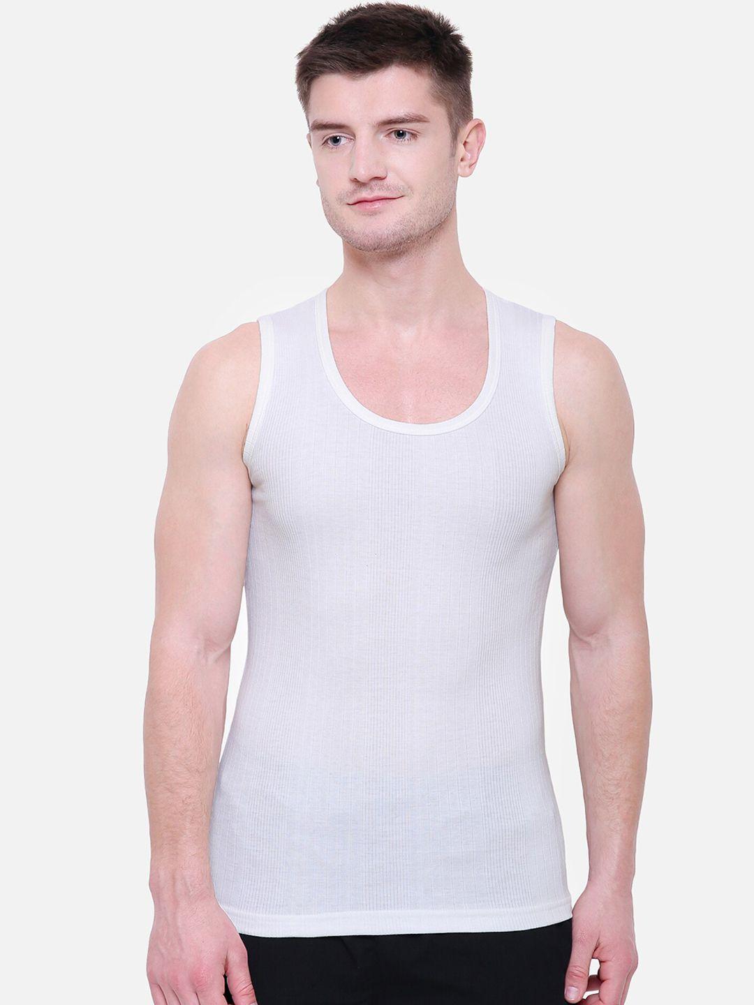 bodycare insider men white solid thermal t-shirt