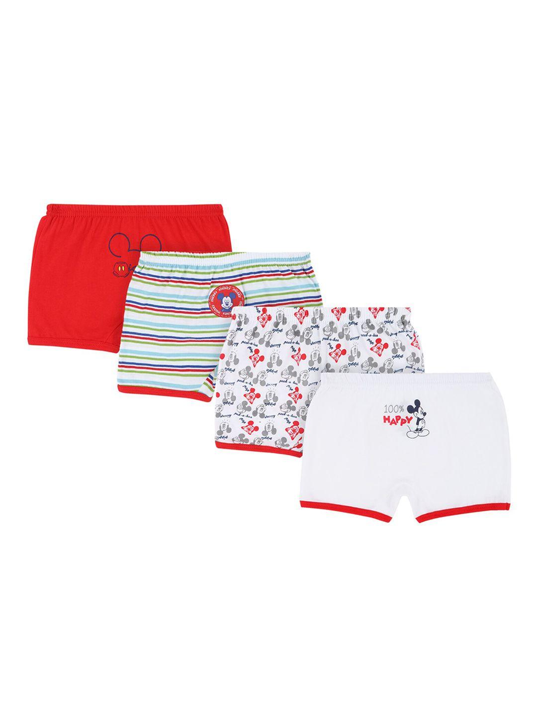 bodycare kids boys pack of 4 assorted mickey mouse printed trunk