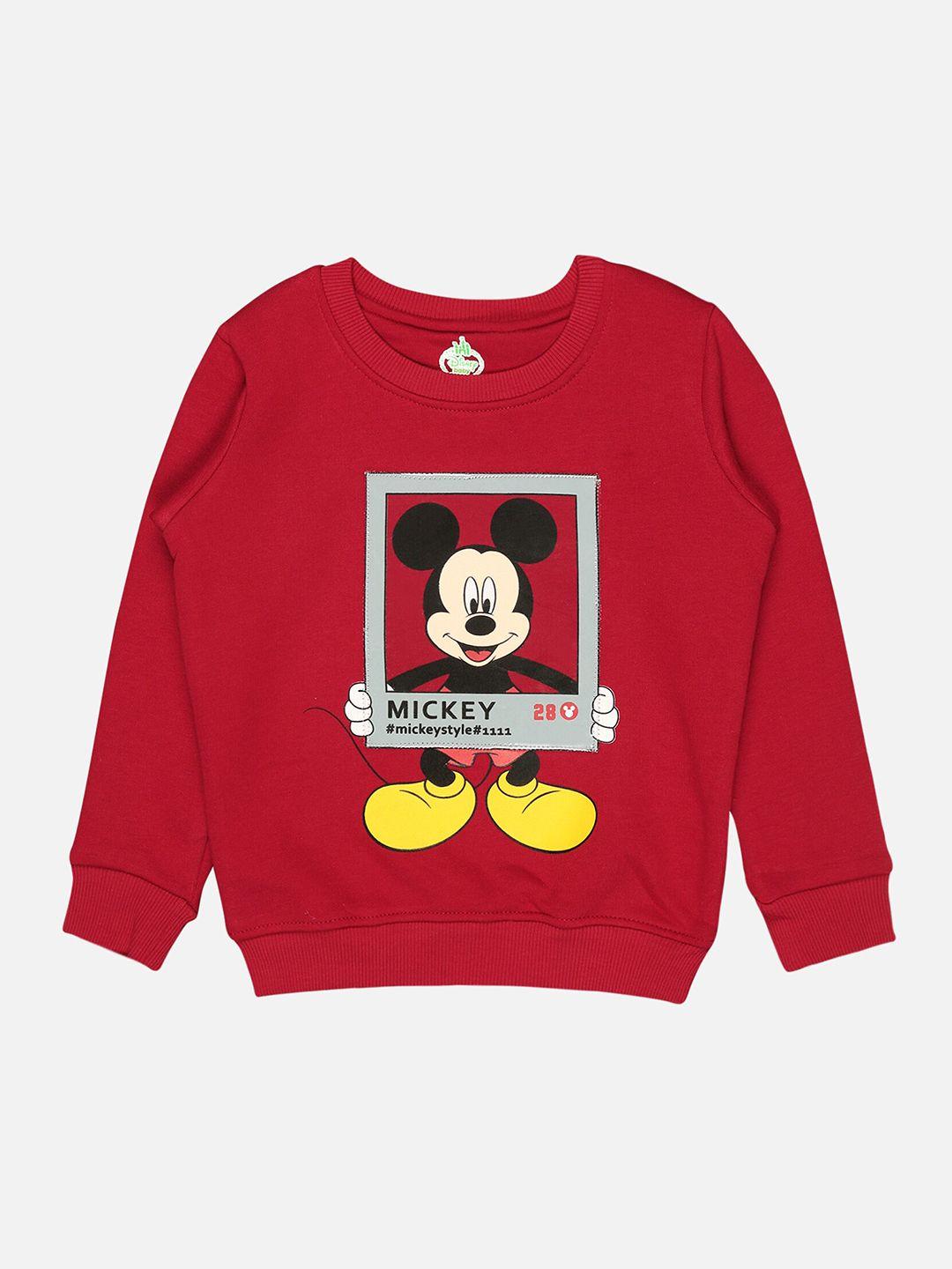 bodycare kids infant boys mickey mouse printed fleece pullover sweatshirts