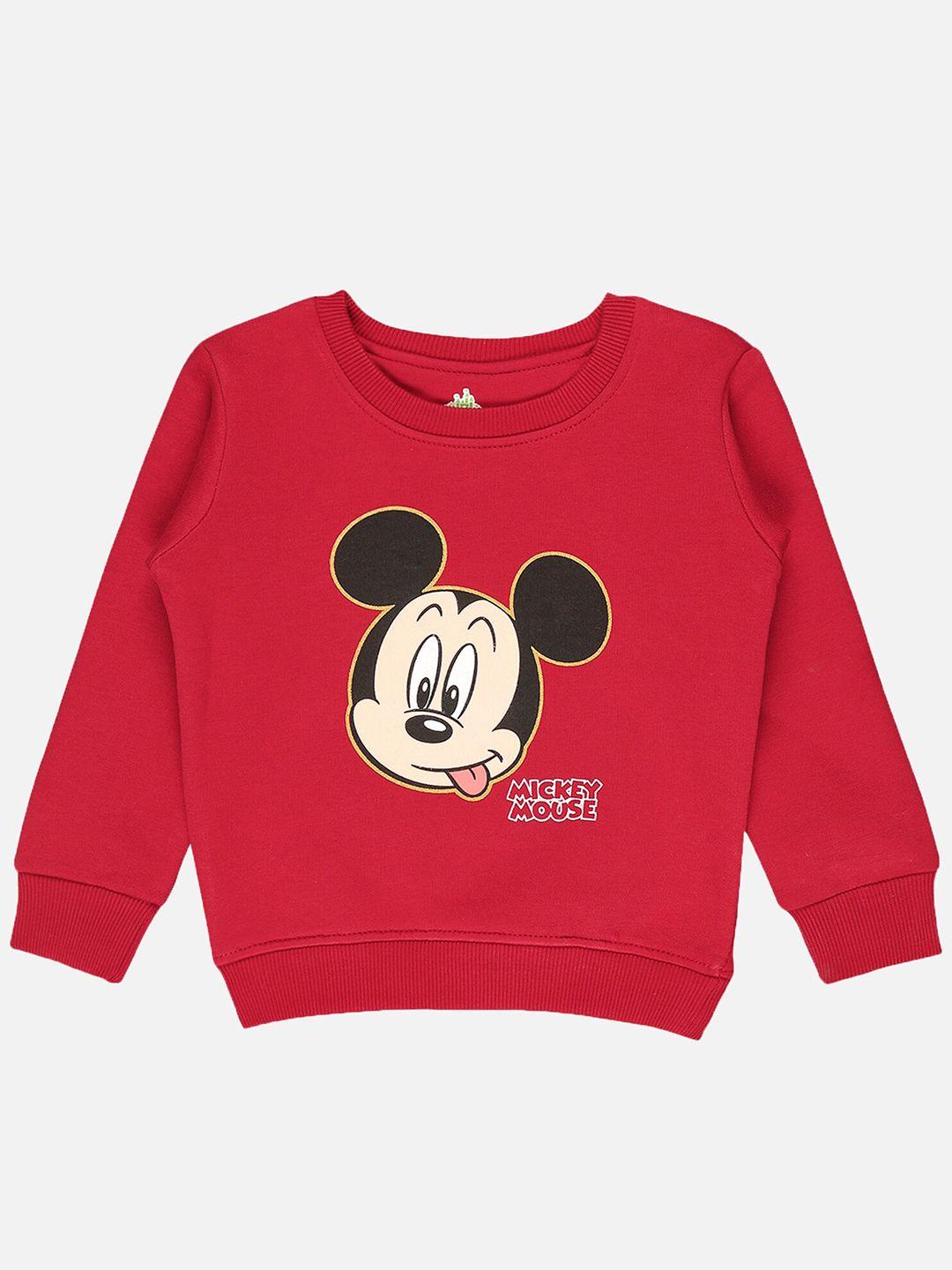 bodycare kids infants boys mickey mouse printed fleece sweatshirt