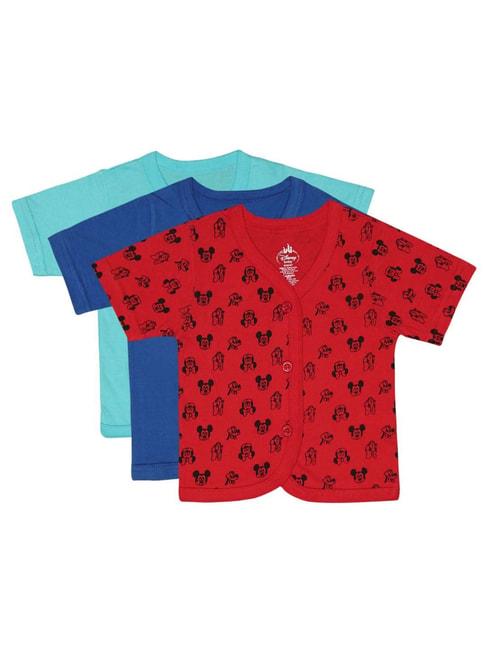 bodycare kids multicolor cotton printed top (pack of 3) - assorted