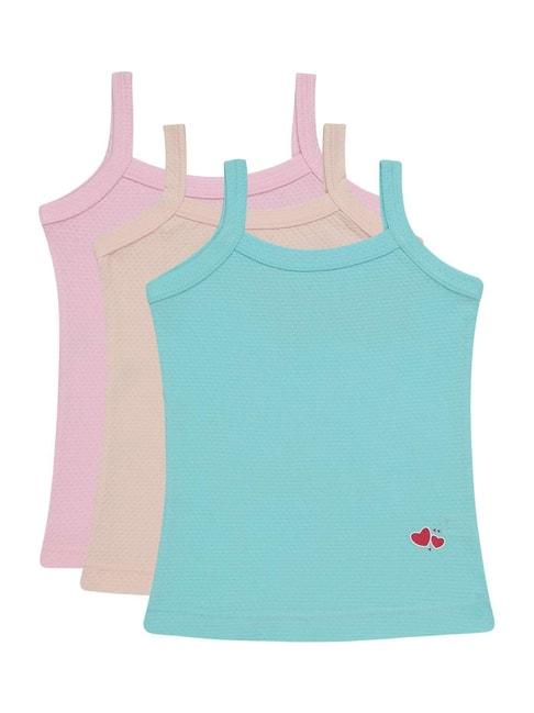 bodycare kids multicolor cotton printed vest (assorted, pack of 3)