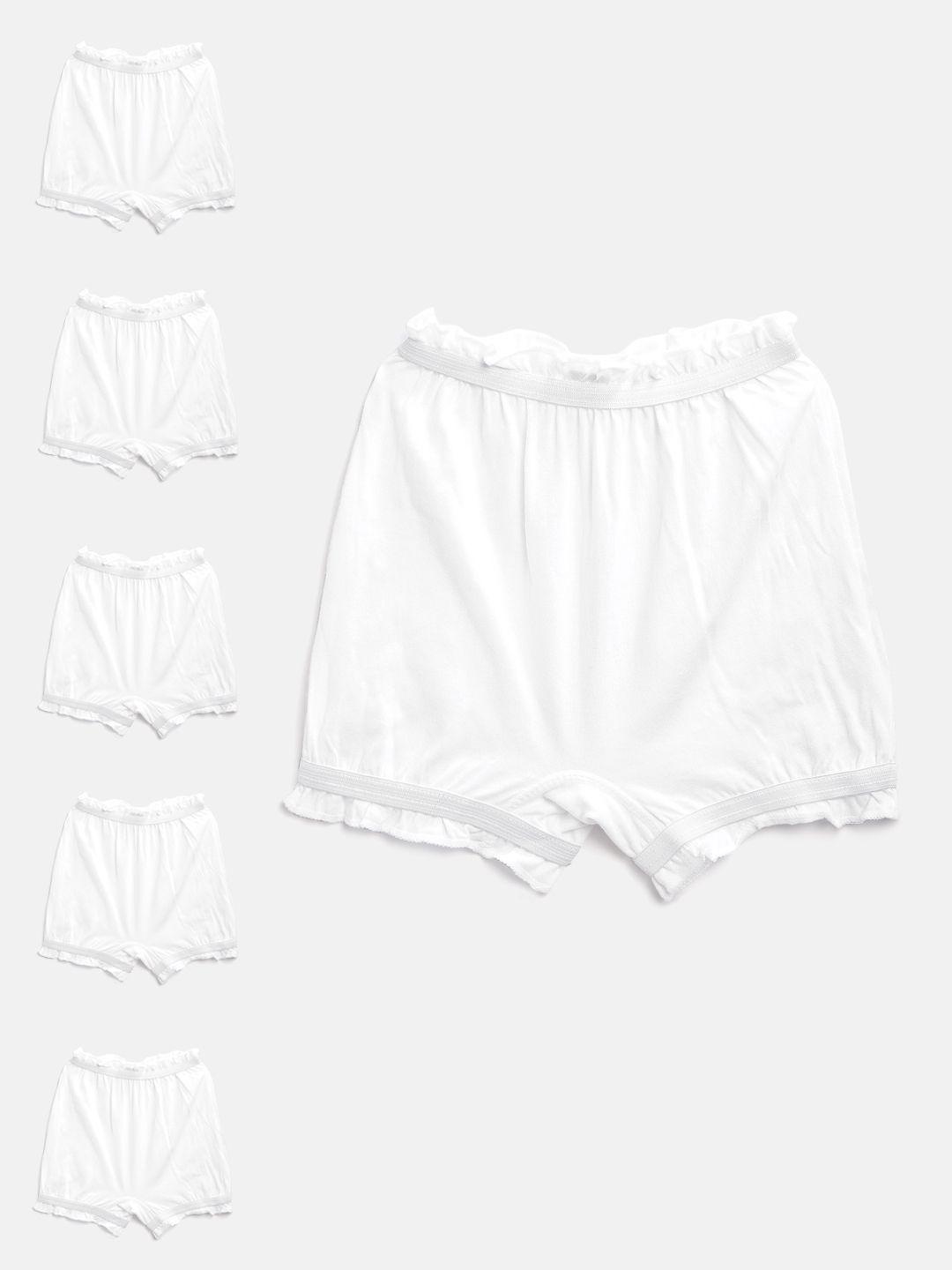 bodycare kids pack of 6 white solid bloomer briefs 2111abcdab-60