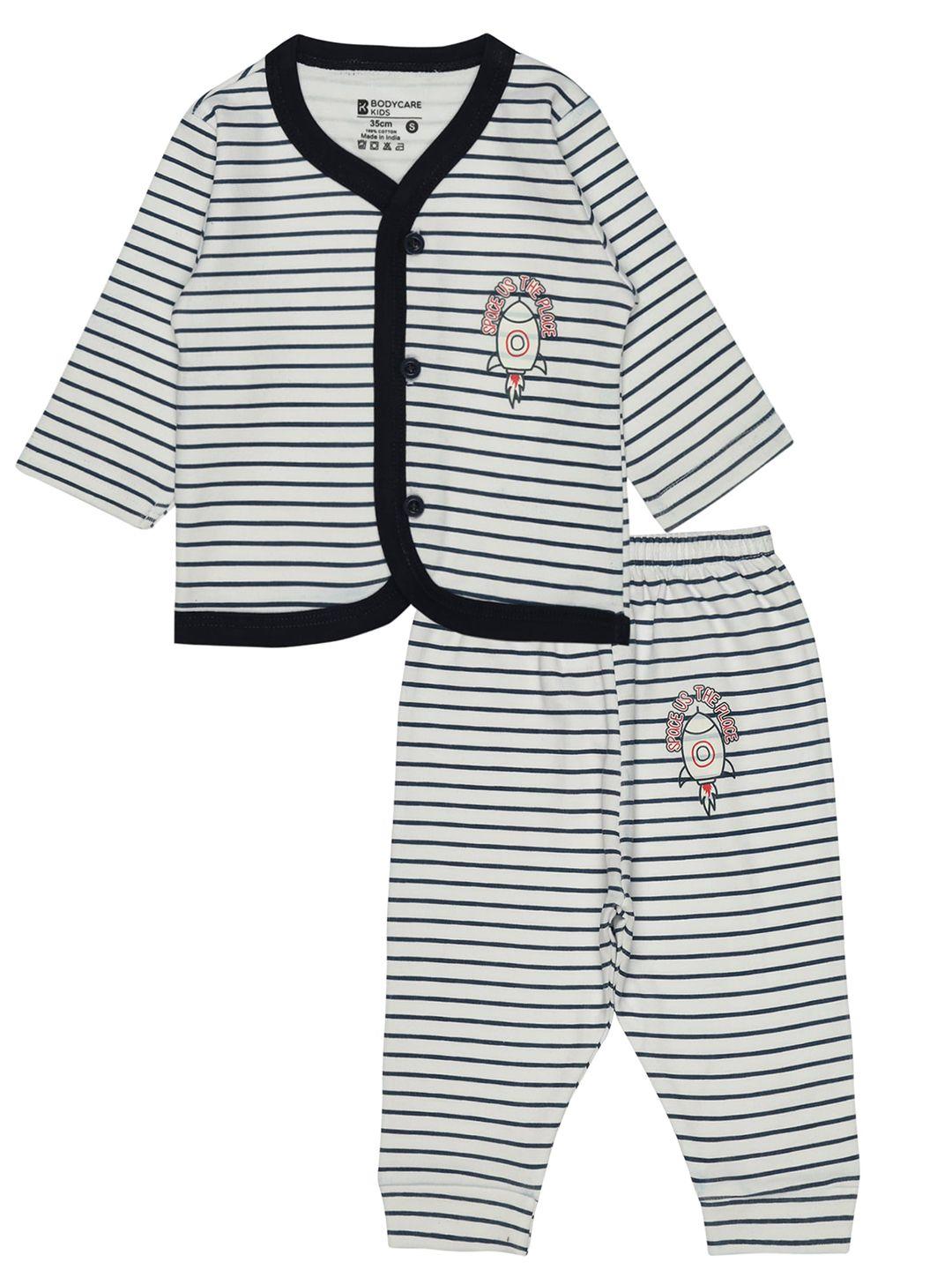 bodycare kids striped shirt with pyjamas