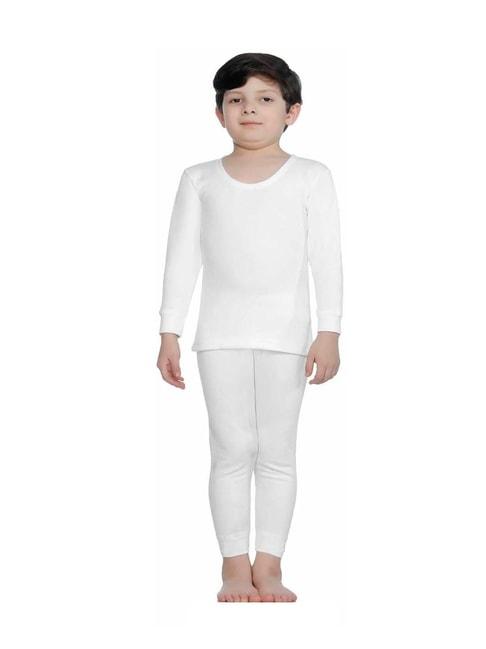 bodycare kids white cotton ragular fit thermal pants