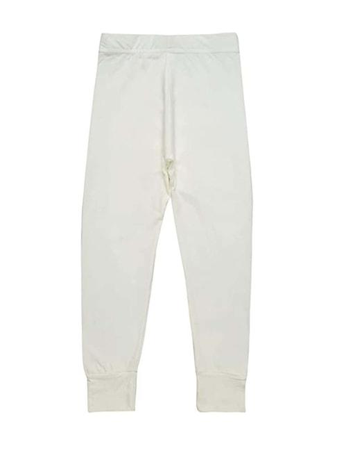 bodycare kids white cotton regular fit thermal pants