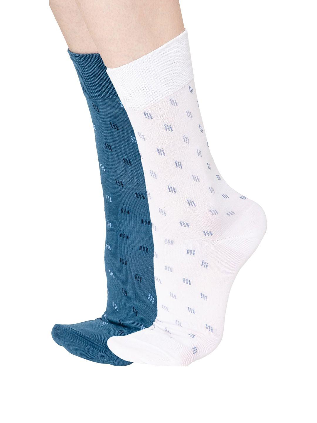 bodycare men pack of 2 patterned cotton above ankle-length socks