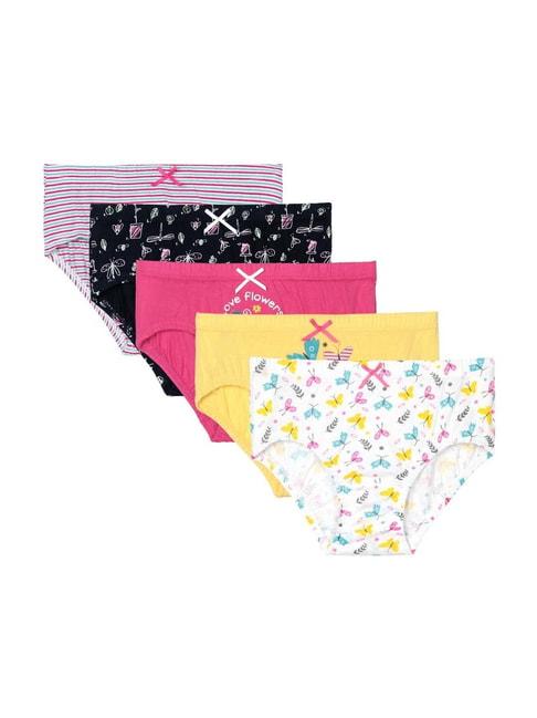 bodycare multicolor cotton printed panty (pack of 5)