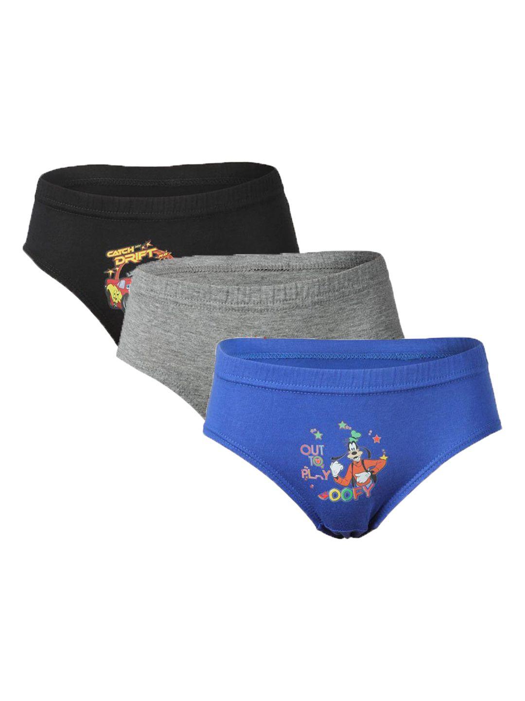 bodycare boys pack of 3 assorted mickey & friends cotton basic briefs