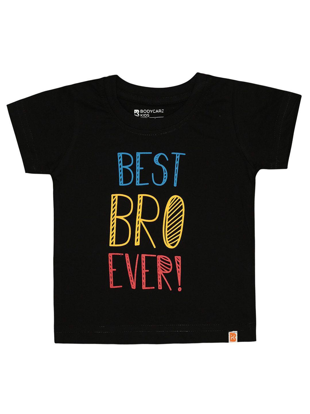 bodycare boys typography printed round neck cotton t-shirt