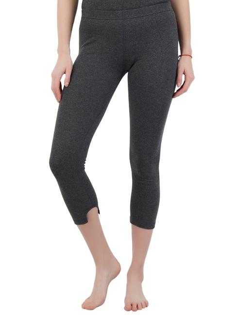 bodycare grey cotton thermal capris