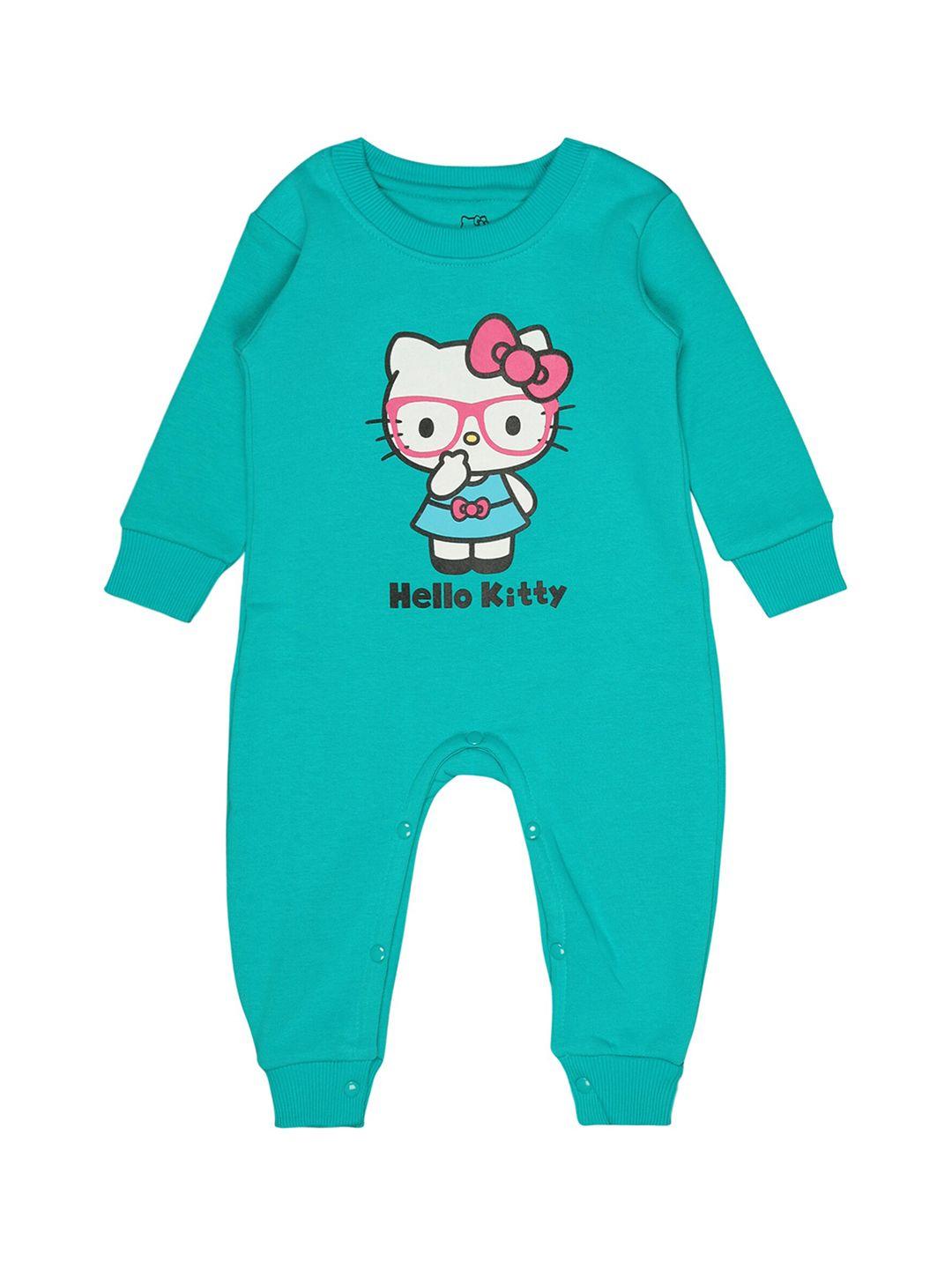 bodycare infant girls hello kitty printed cotton rompers