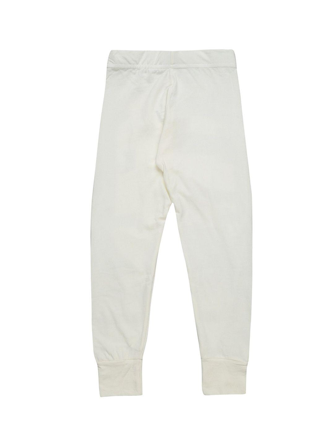bodycare insider kids off white solid cotton thermal bottom