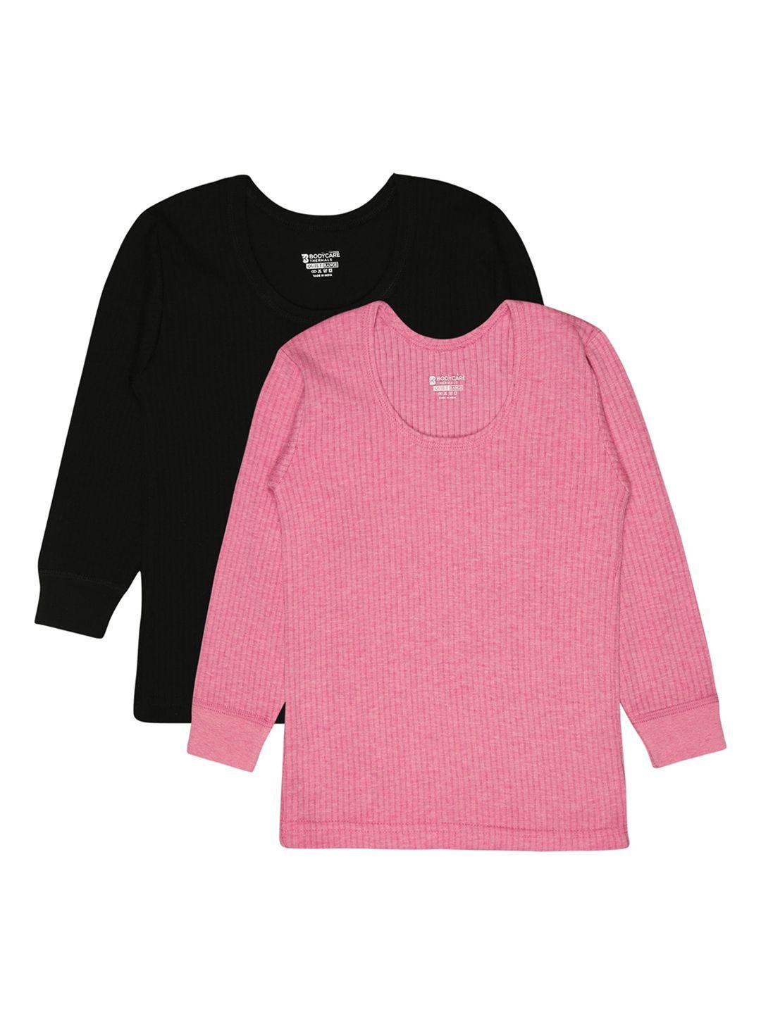 bodycare insider kids pack of 2 ribbed long sleeves thermal tops