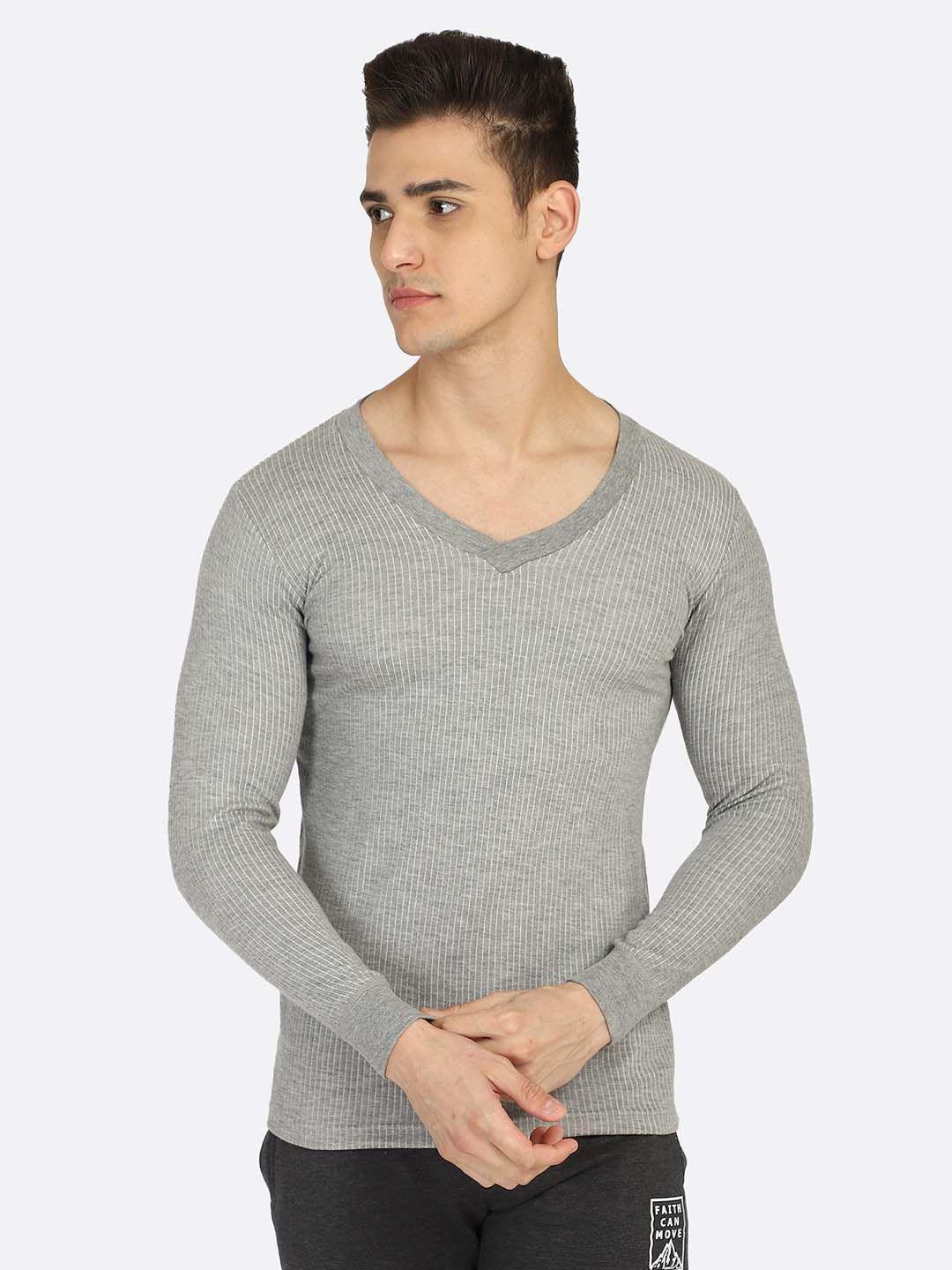 bodycare insider men grey solid thermal top