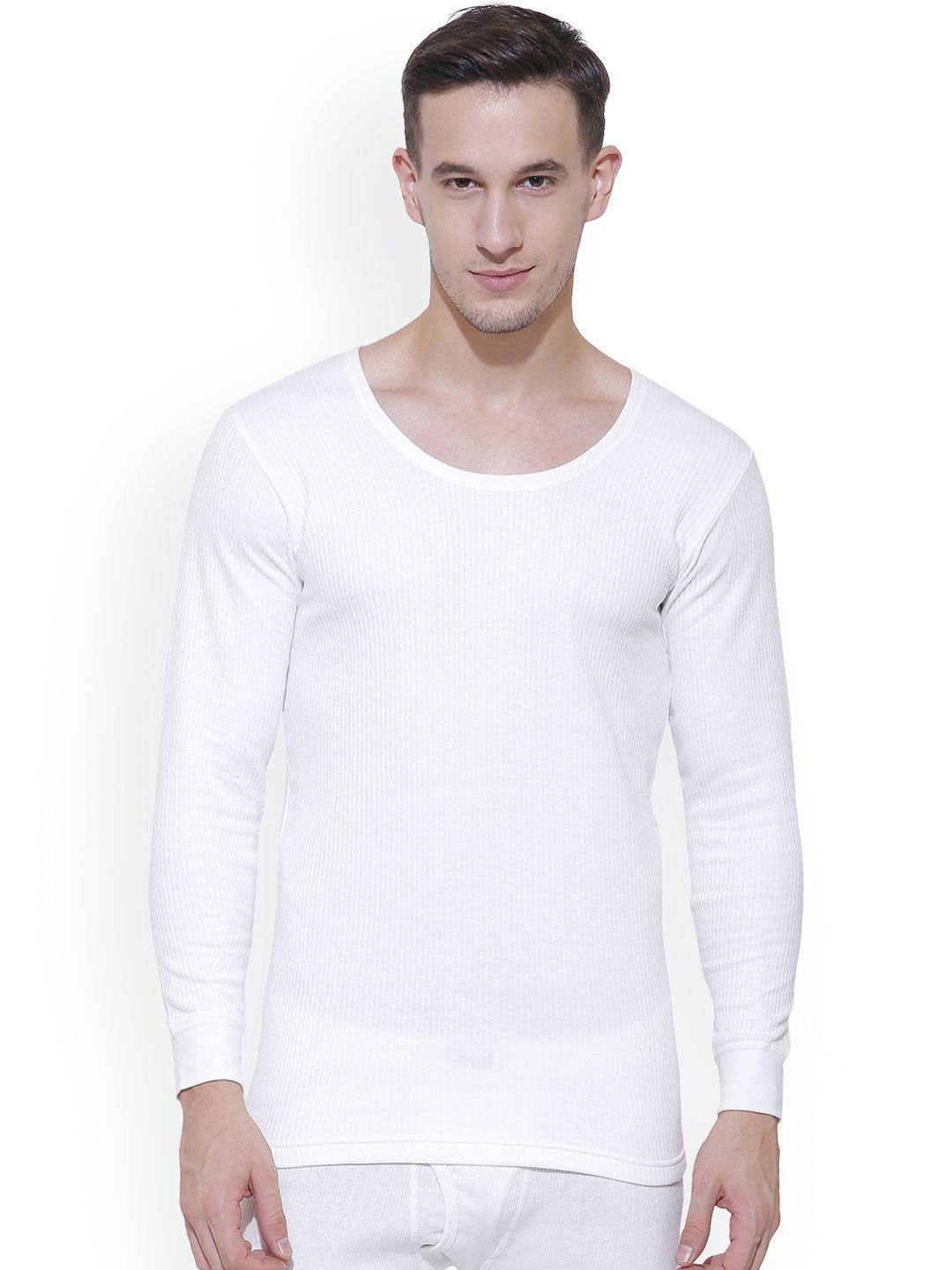bodycare insider men off-white solid thermal top b101_80