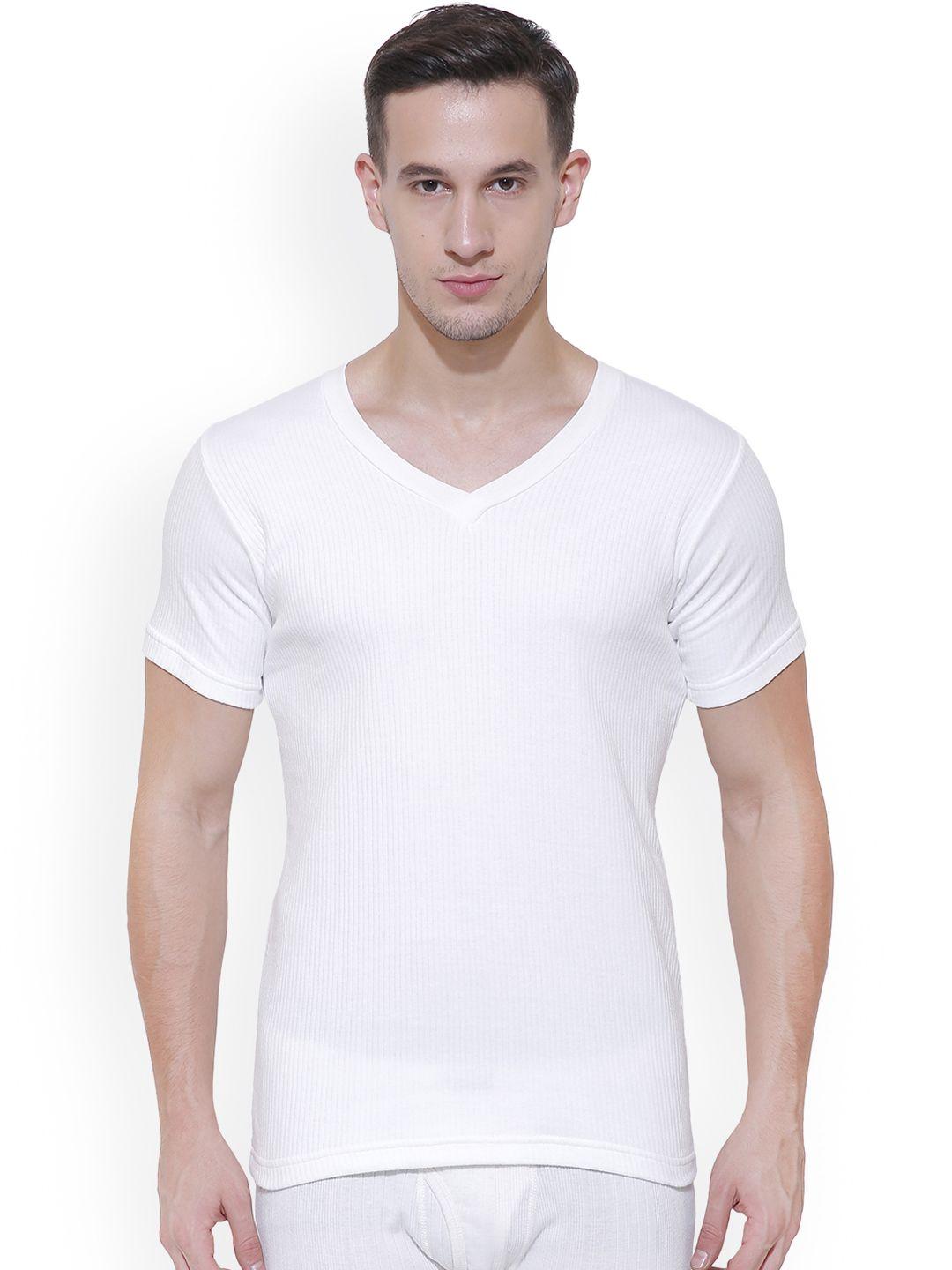 bodycare insider men off white solid thermal top b103_90